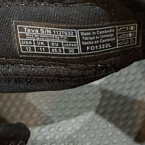 Teva Mens NWOB Trailpulse Outdoor Brown Suede Sandals Size 12 - Picture 7 of 8